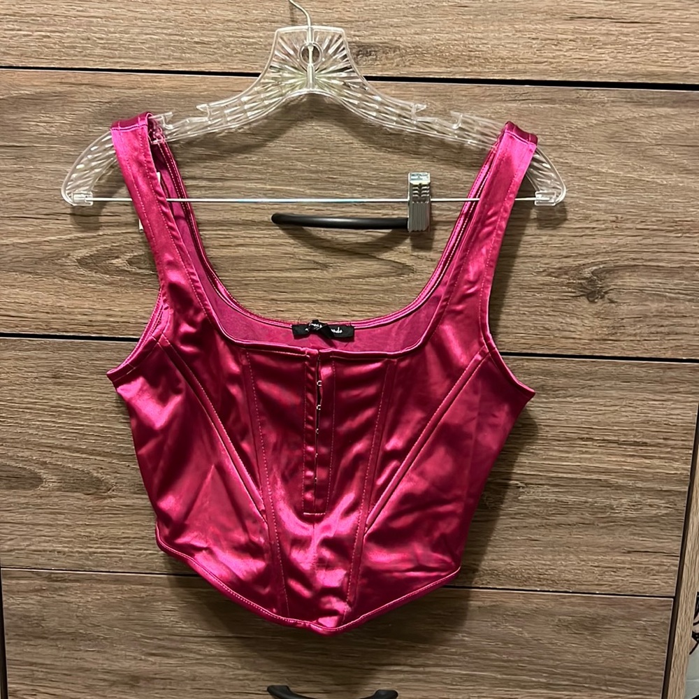 Fuchsia corset top